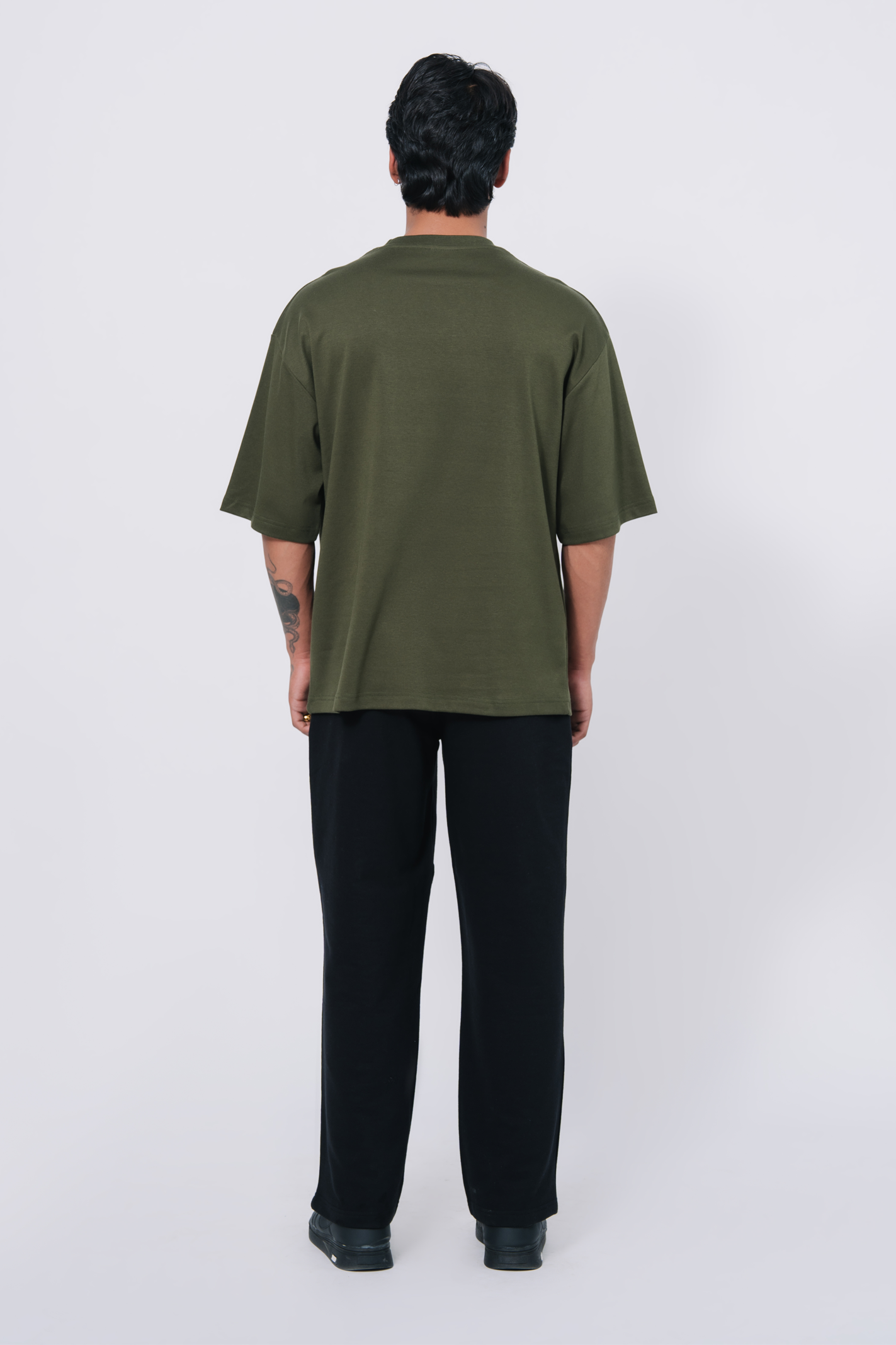 Premium Interlock Oversized T-Shirt – Green