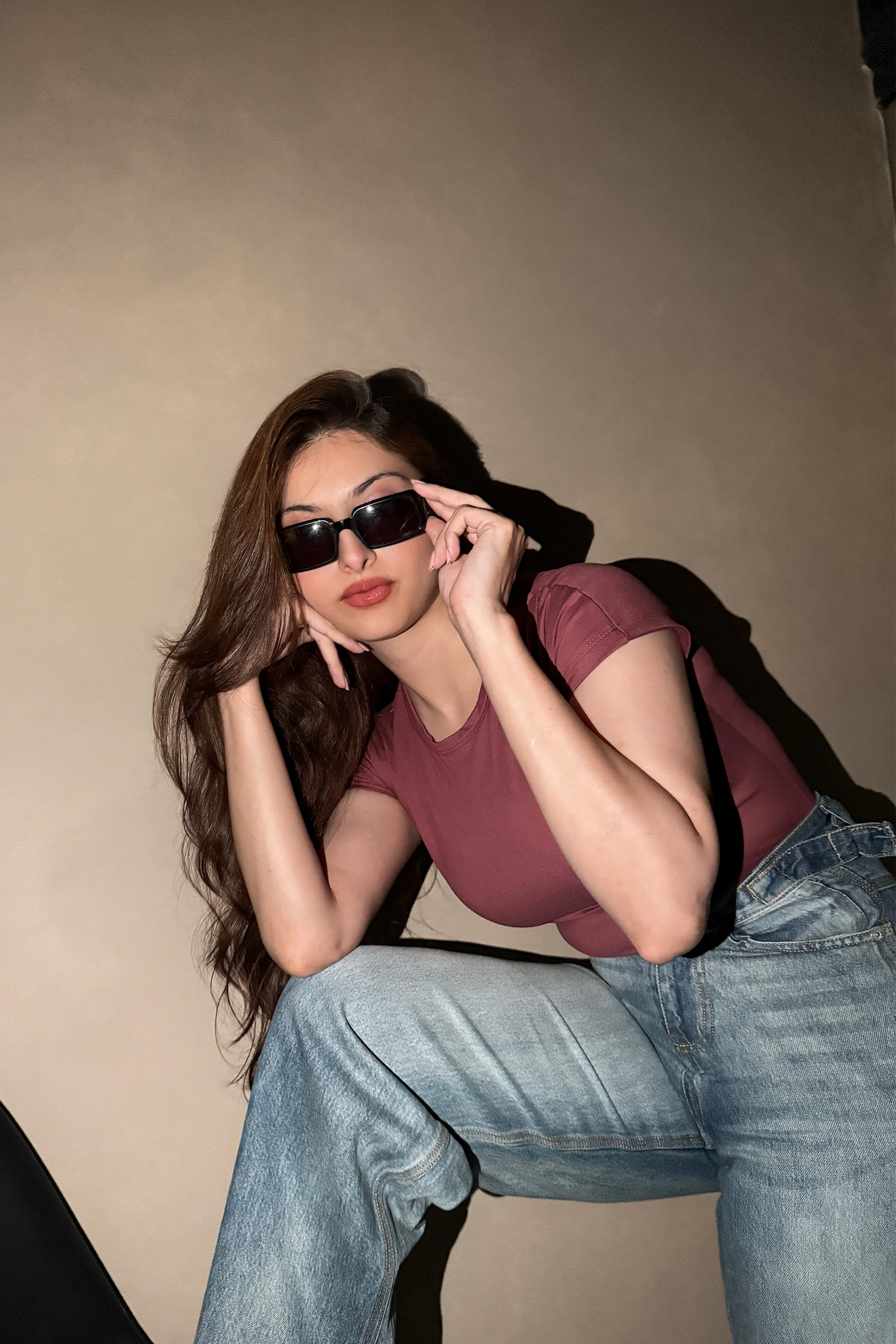 Pleated Bodysuit - Ash Rose