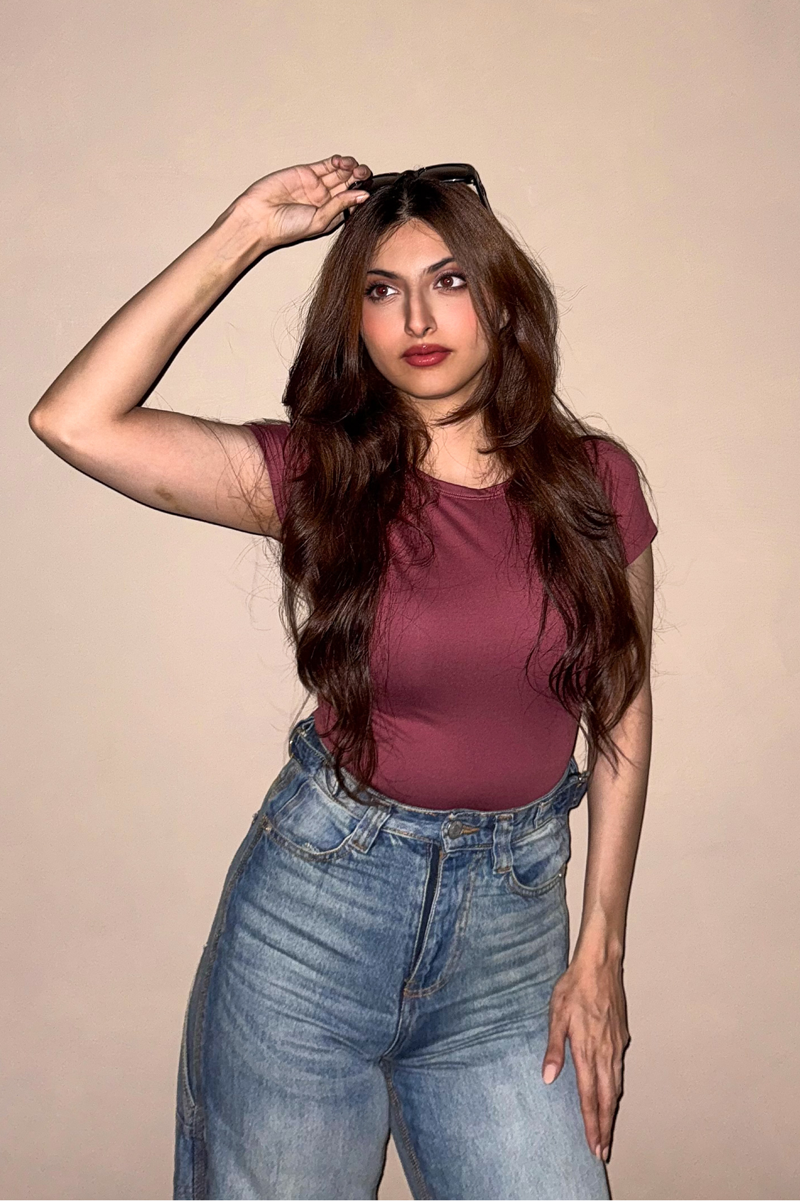 Pleated Bodysuit - Ash Rose