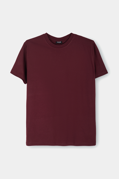 Premium Cotton T-Shirt – Maroon