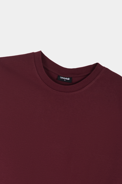 Premium Cotton T-Shirt – Maroon