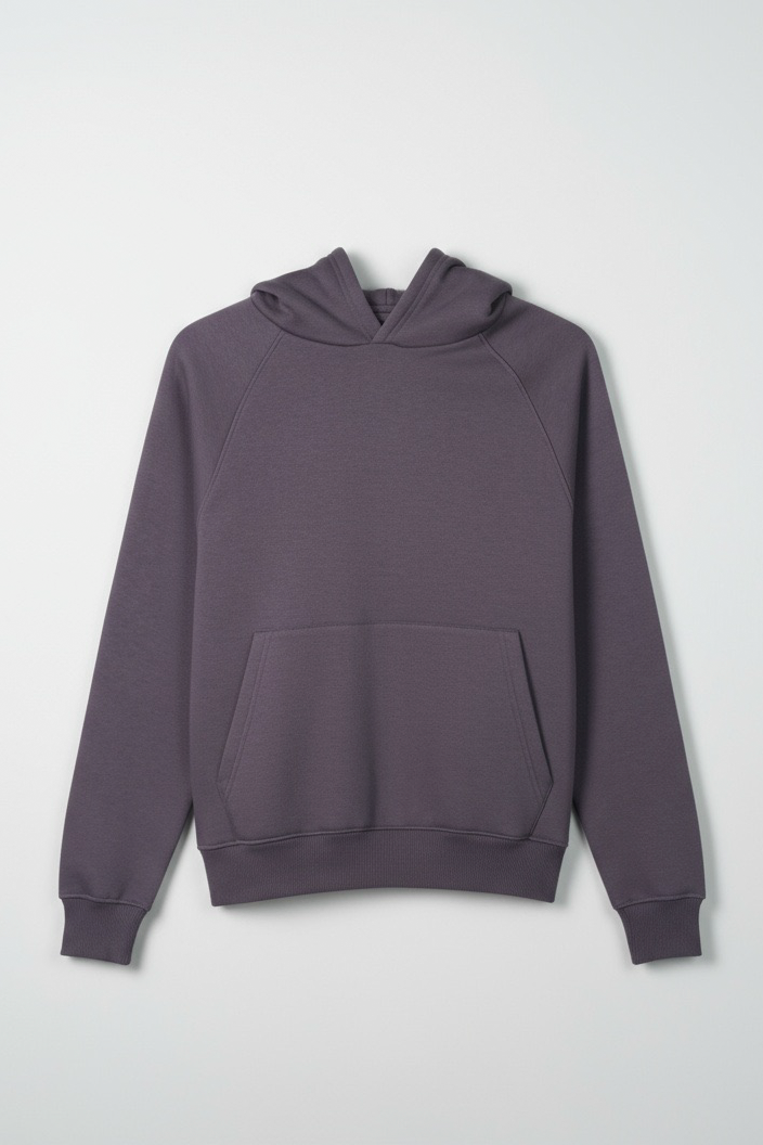Women Heavy Fleece Pull-over Hoodie - Ash Plum