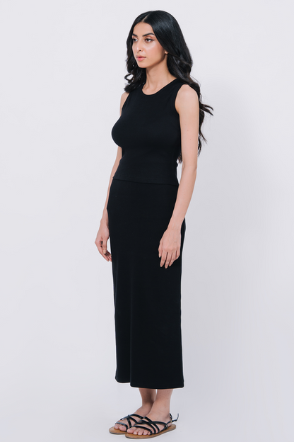 Slim Fit Tank Top - Black