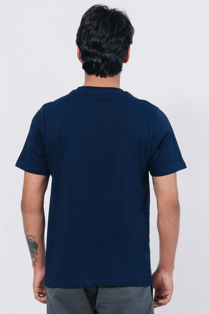 Premium Cotton T-Shirt – Navy Blue