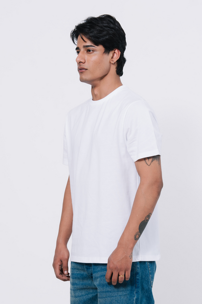 Premium Cotton T-Shirt – White