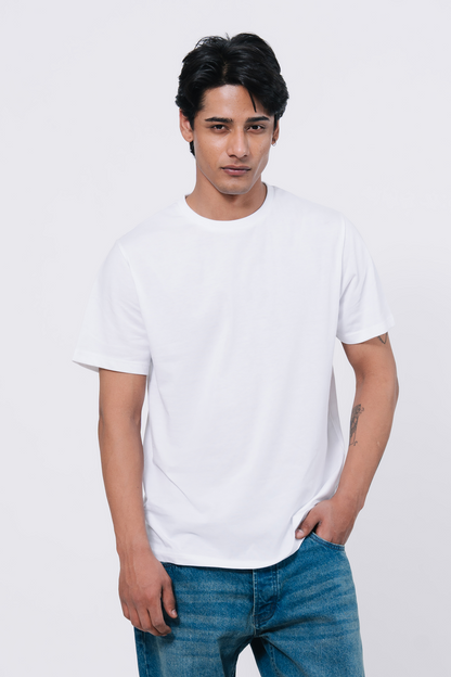 Premium Cotton T-Shirt – White