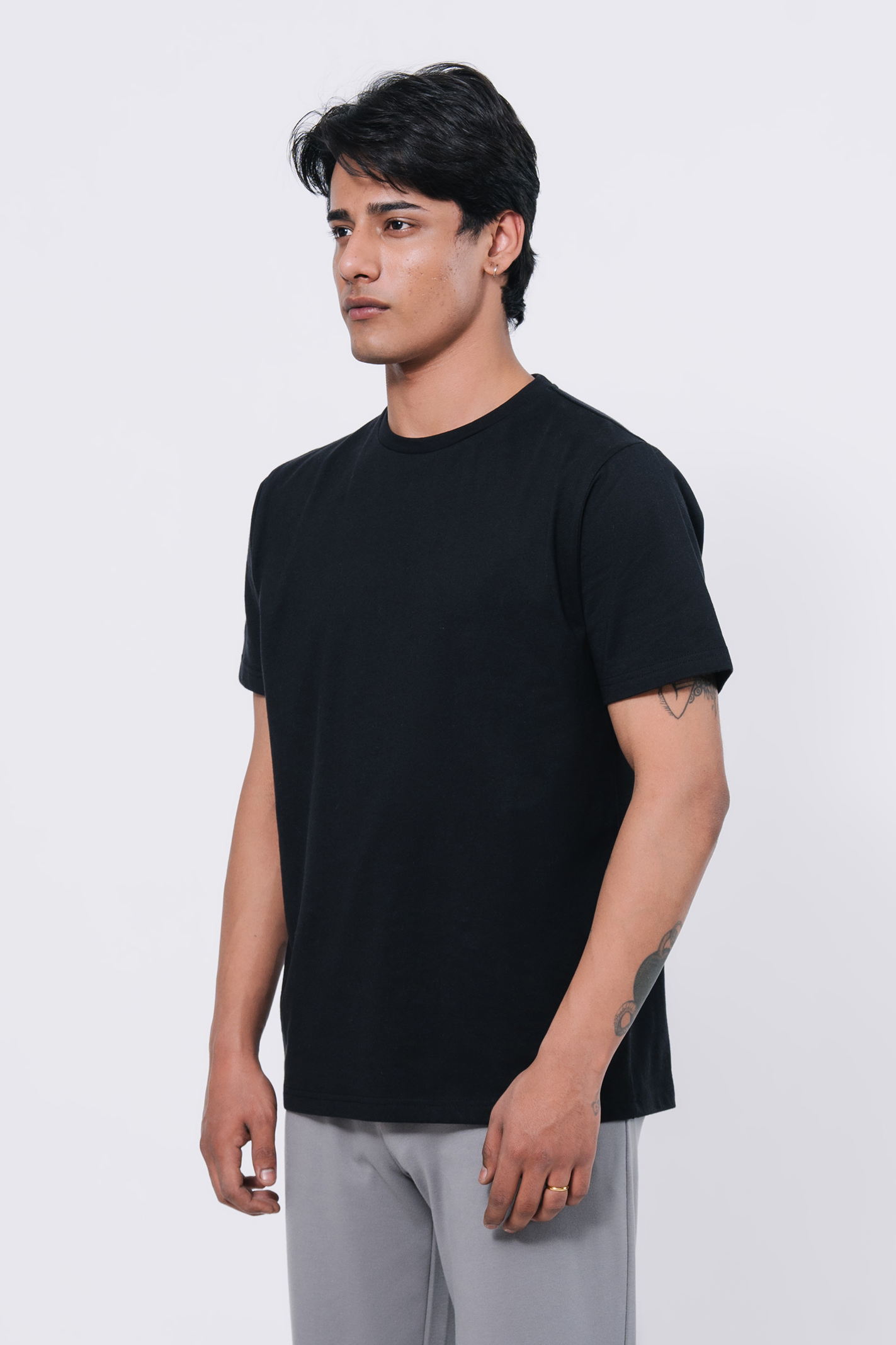 Premium Cotton T-Shirt – Black