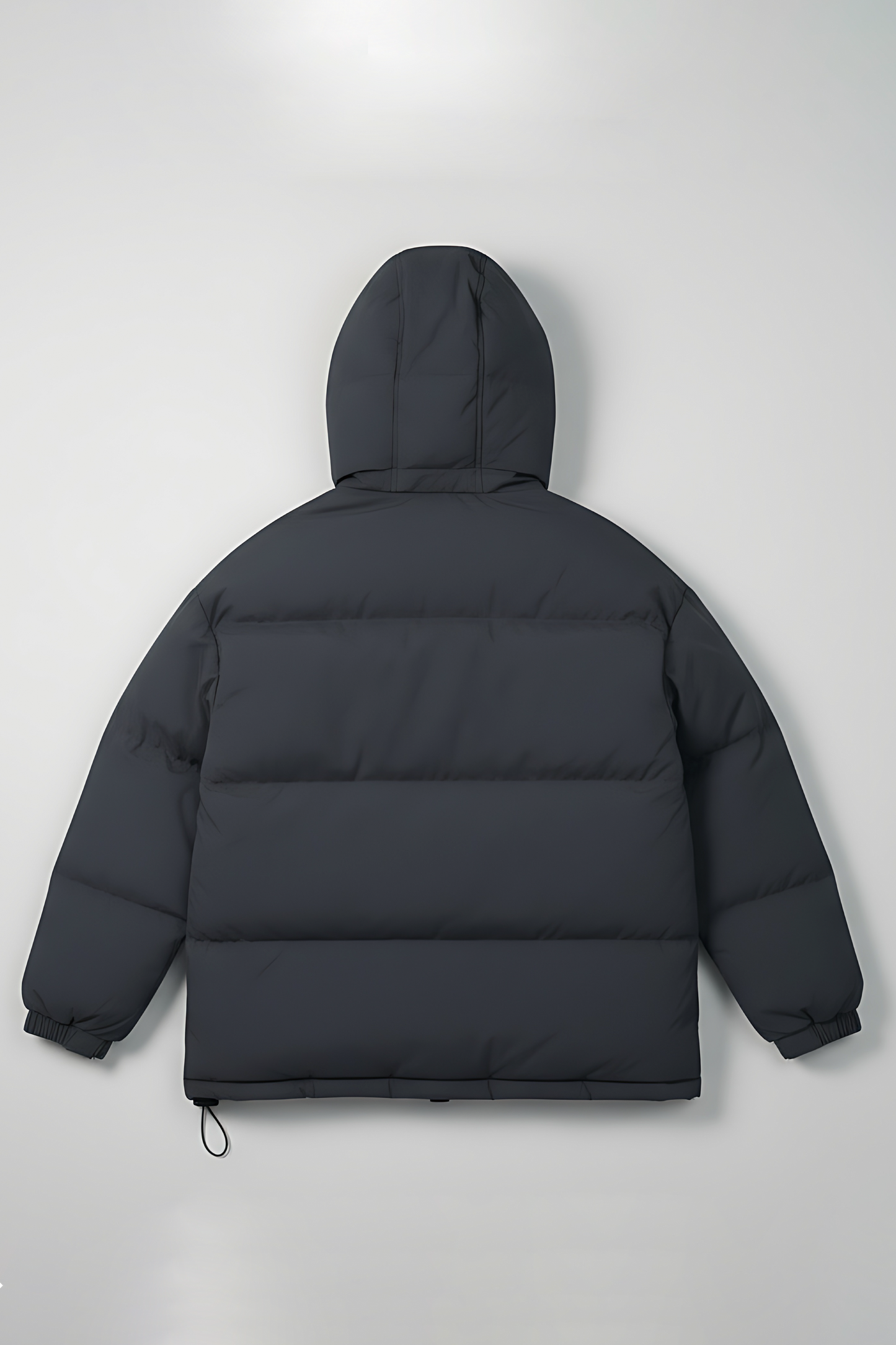 Insulated Hooded Puffer Jacket - Gray
